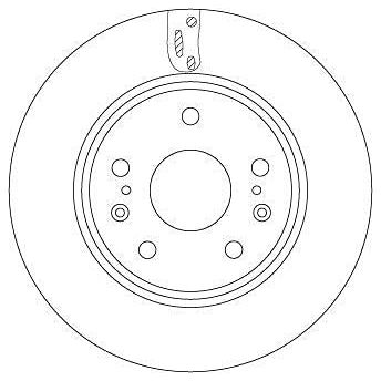 Genuine TRW Brake Disc (Pair) DF6703 TRW  - Dynamic Drive