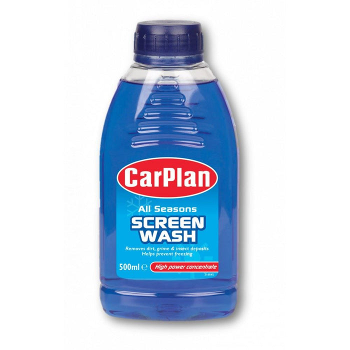 4 x CarPlan SWA500 All Season Screenwash 500ml (2 litres) High Power Concentrate CarPlan  - Dynamic Drive