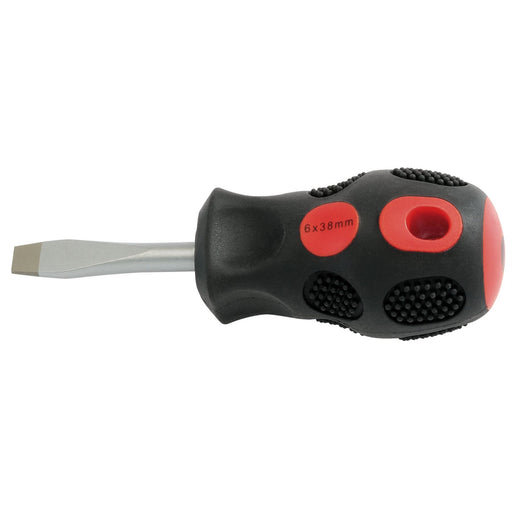 Draper Plain Slot Flared Tip Screwdriver, 6 x 38mm 40007 Draper  - Dynamic Drive