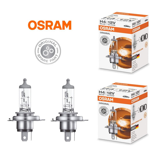 H4 Headlight Bulbs x2 Osram Fits Citroen Berlingo Multispace Dispatch Relay Osram  - Dynamic Drive