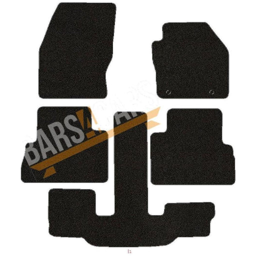 Fully Tailored Purple Trim Carpet Mats fits Ford C-Max Grand 13> Set of 5 XL + 2 Clips UKB4C  - Dynamic Drive