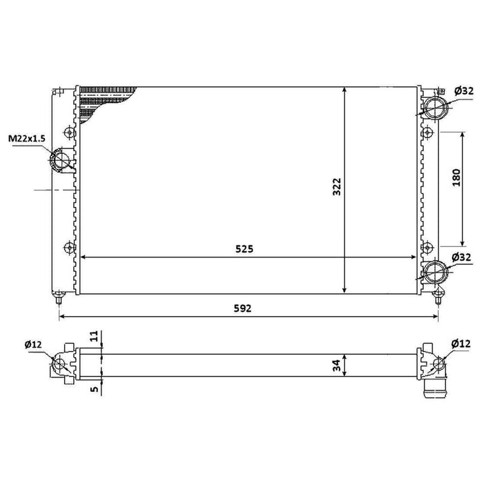 NRF Radiator 529501