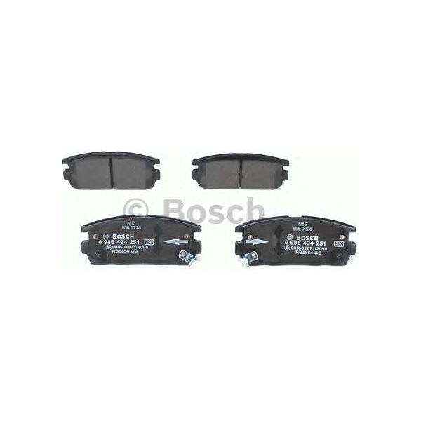 Genuine Bosch Brake Pad Set Bp1123 fits Vauxhall Antara CDTi - 2.2 - 10- 0986494