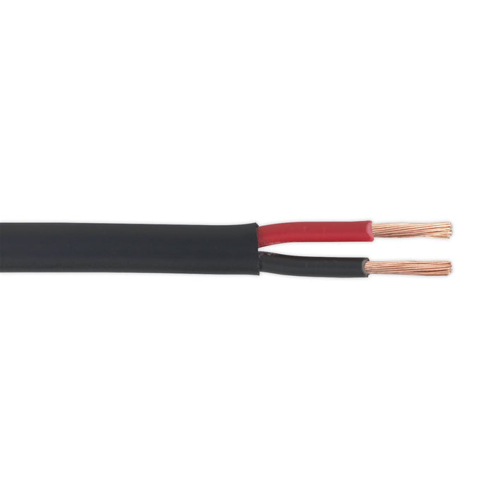 AUTOMOTIVE CABLE THICK WALL FLAT TWIN 2 X 2MM 28/ Sealey  - Dynamic Drive