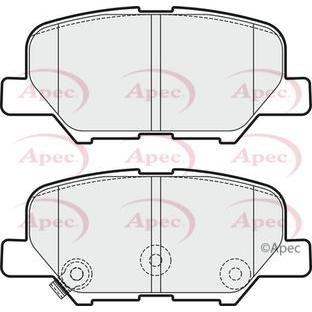 Apec Brake Pads Rear Fits Citroen C4 Mazda 6 Mitsubishi Asx Eclipse Cro