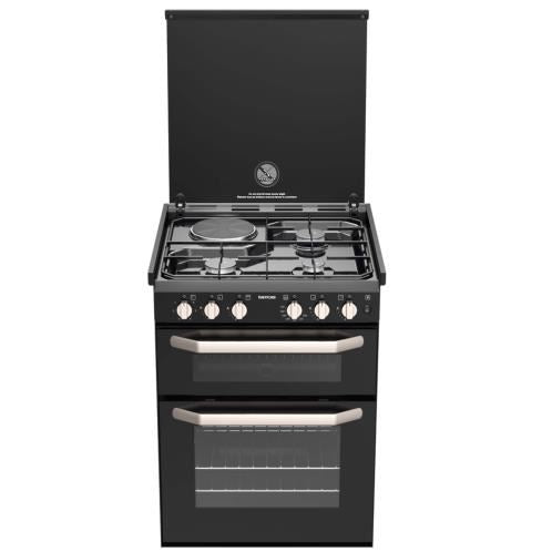 Thetford K1520 Dual Fuel Cooker 3 Gas Burners 1 Electric Hotplate w/ Grill, 12 Volt IGN & Lid Shut-Off (SCK42199-SP) Thetford  - Dynamic Drive