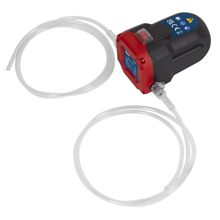 Sealey 12V 84W Oil Diesel Transfer Pump Fuel Transfer Siphon Extractor Sealey  - Dynamic Drive