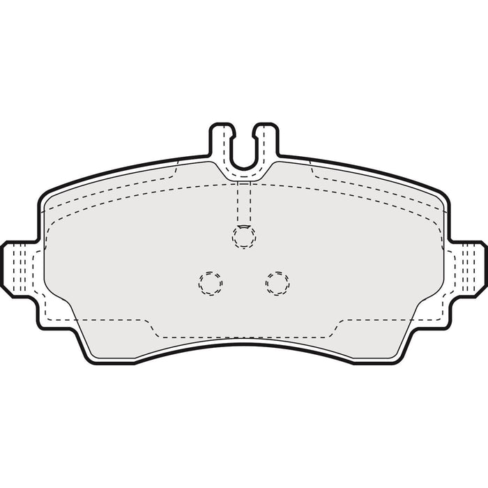 Genuine APEC Front Brake Discs & Pads Set Vented for Mercedes-Benz Vaneo