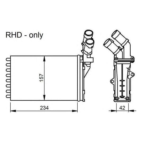 NRF Heater Radiator 58034