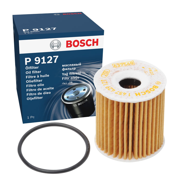 Genuine Bosch Car Oil Filter P9127 fits Smart City Coupe - 0.7 - 00-03 145742912