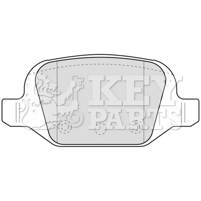 Genuine Key Parts KBP1775 Rear Brake Pads (Lucas-Girling) Key Parts  - Dynamic Drive