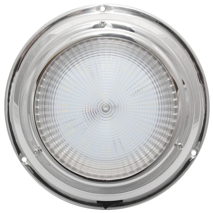 AAA 12V Stainless Dome Light Natural White LED 168mm 5" Dome AAA  - Dynamic Drive