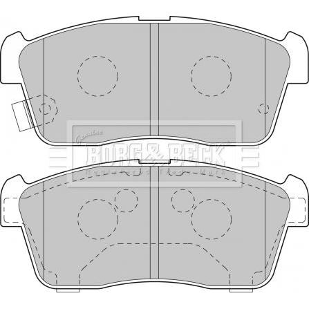 Genuine Borg & Beck Front Brake Pads fits Suzuki CarryIgnis 10000808 BBP1801 Borg & Beck  - Dynamic Drive