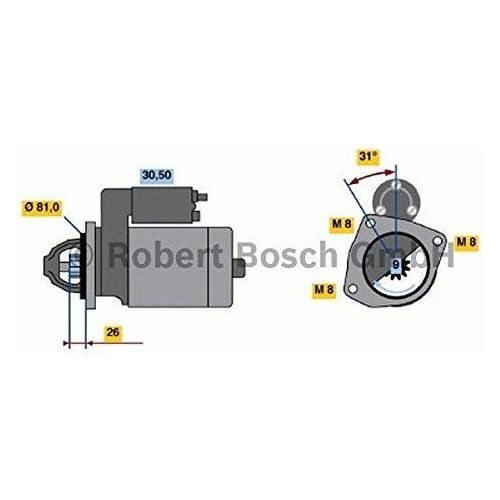 Bosch Reman Starter Motor 1896 0986018960