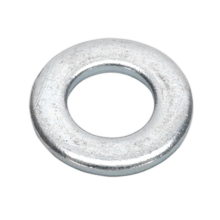 Sealey Flat Washer DIN 125 M10 x 21mm Form A Zinc Pack of 100 FWA1021