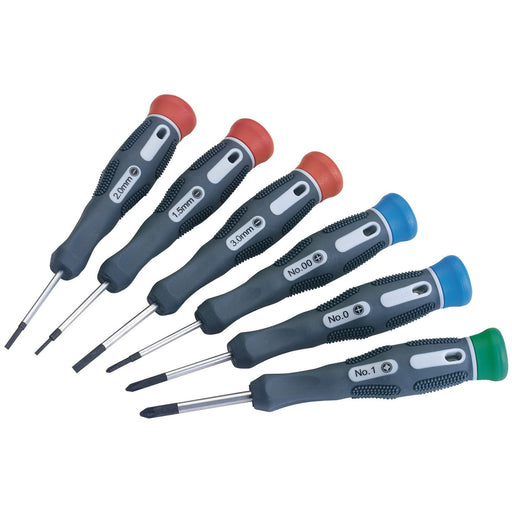 Draper Soft Grip Precision Screwdriver Set (6 Piece) 78924 Draper  - Dynamic Drive