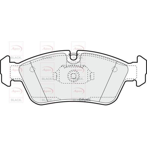 APEC Brake Pads (Front) (R90) PAD1061B fits BMW 3 Series Z4 3 Series