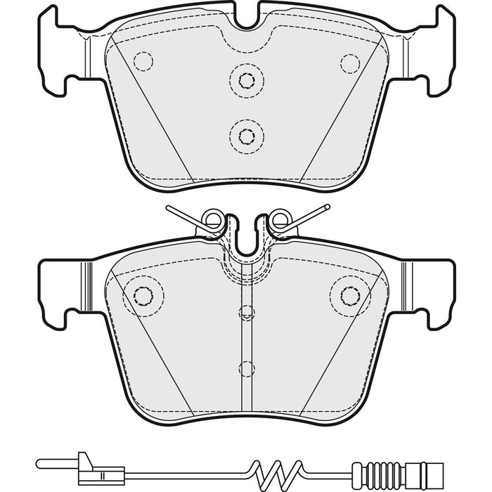 Apec Brake Pads Rear Fits Mercedes C Class