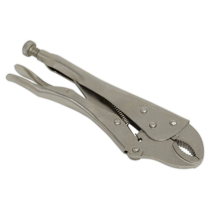 Sealey Locking Pliers 215mm Curved Jaw S0487