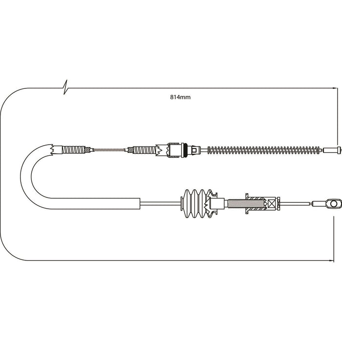 Apec Brake Cable Rear Fits Land Rover Discovery