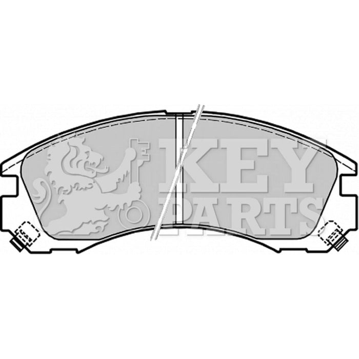 Genuine Key Parts KBP1565 Front Brake Pads (Akebono)