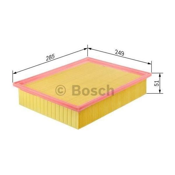 Genuine Bosch Car Air Filter S0166 fits Vauxhall Movano CDTi - 2.5 - 06-10 F0264