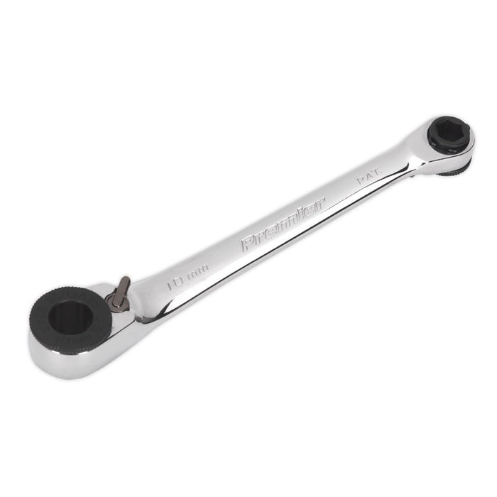 Sealey Ratchet Spanner Reversible 1/4"Hex x 10mm Hex AK6968