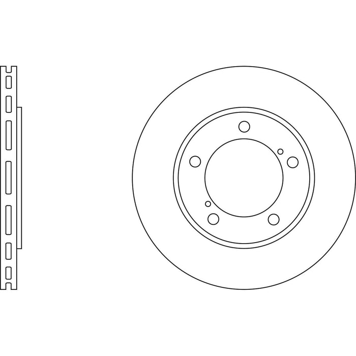 Genuine APEC Front Brake Discs & Pads Set Vented for Suzuki Grand Vitara