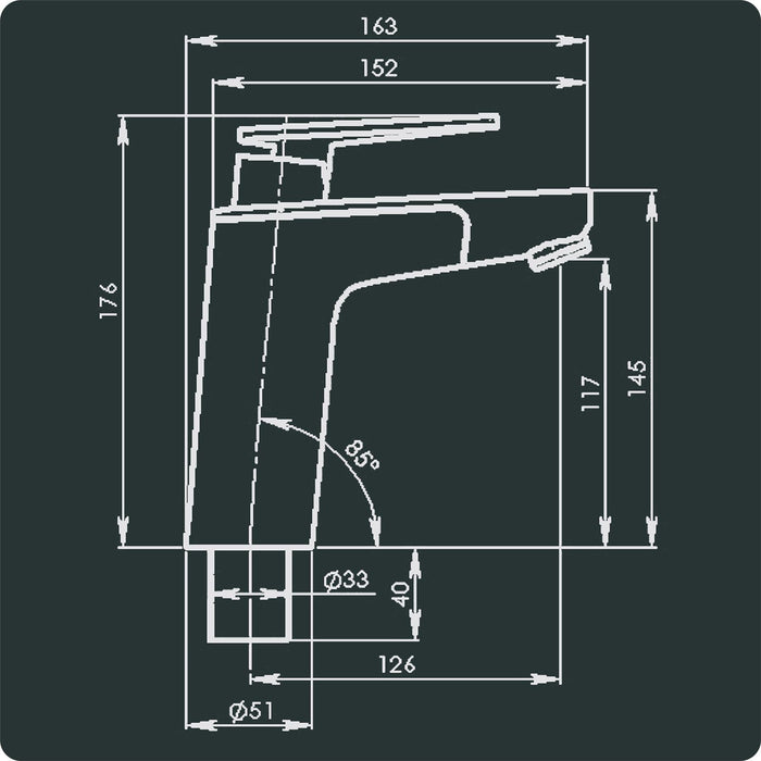 Vector E5 Mixer faucet (Chrome) 7281 Reich  - Dynamic Drive