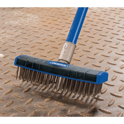 Draper Stainless Steel Bristle Scrub Brush, 180mm 17189 Draper  - Dynamic Drive