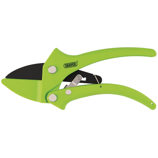 Draper Ratchet Action Anvil Pattern Secateurs, 190mm 34478 Draper  - Dynamic Drive