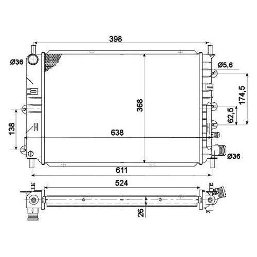 NRF Radiator 514436