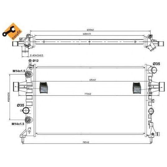 NRF Radiator 50562