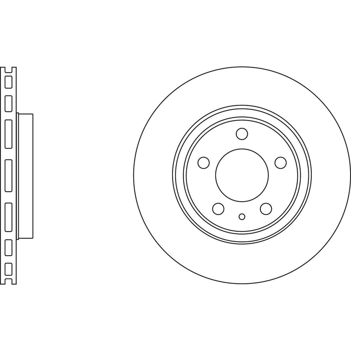 Genuine APEC Rear Brake Discs & Pads Set Vented for Saab 9-5