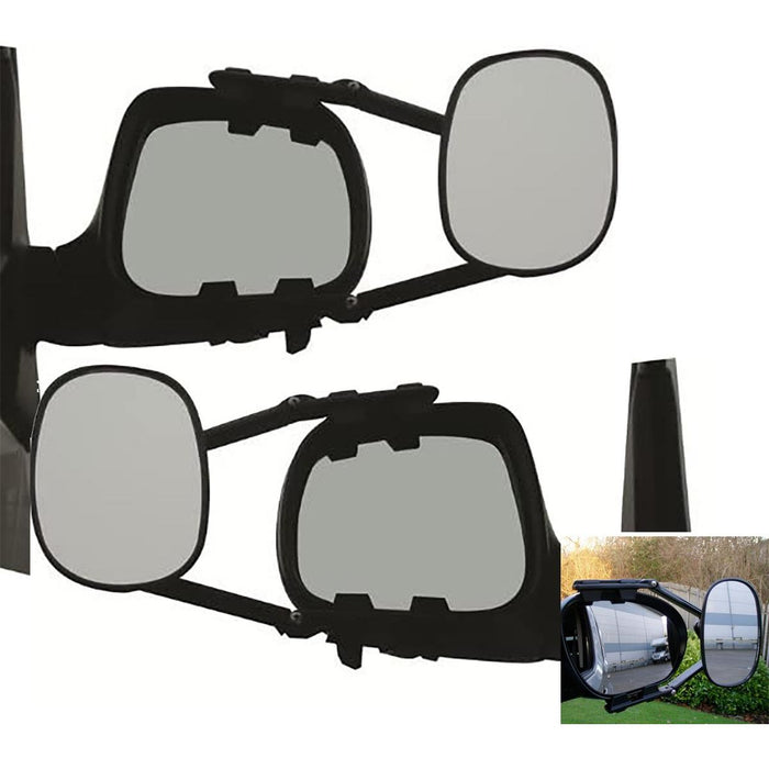 Milenco MGI Steady XL Towing Mirror Flat Twin Pack Pair Caravan Towing 3872 Milenco  - Dynamic Drive