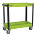 Sealey Workshop Trolley 2-Level Heavy-Duty Hi-Vis Green CX109HV Sealey  - Dynamic Drive