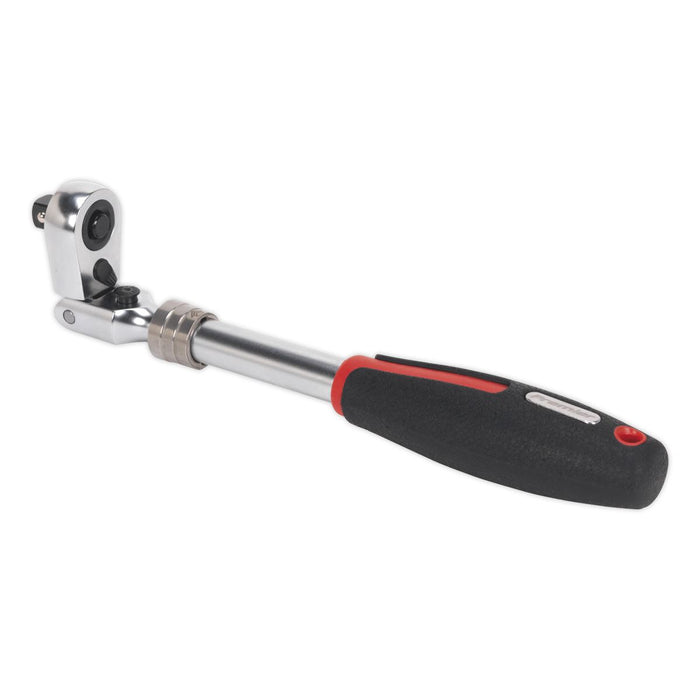 Sealey Ratchet Wrench 3/8"Sq Drive Flexi-Head Extendable Platinum Series AK8983