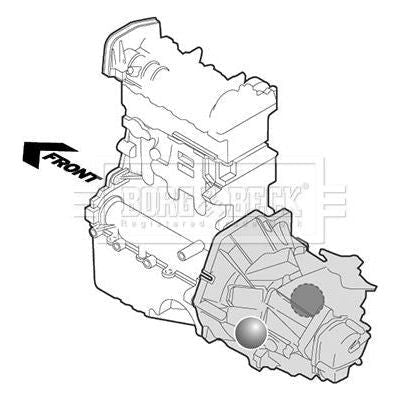 Genuine Borg & Beck Engine Mounting fits Mazda MPV 02 front LR BEM4237 Borg & Beck  - Dynamic Drive