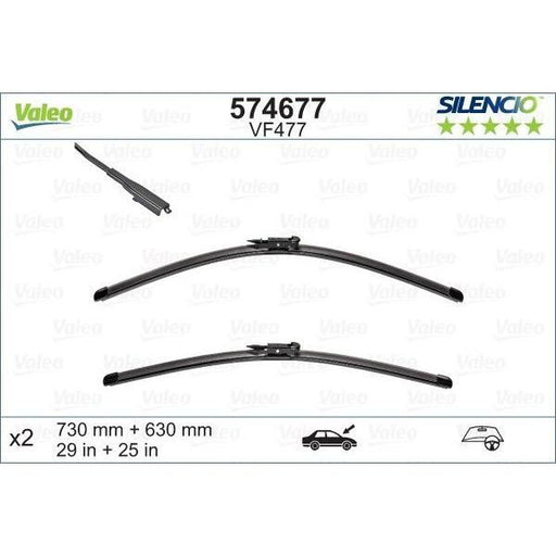 Valeo Wiper Blades Kit 574677 Automotive Part fits Ford C Max Valeo  - Dynamic Drive