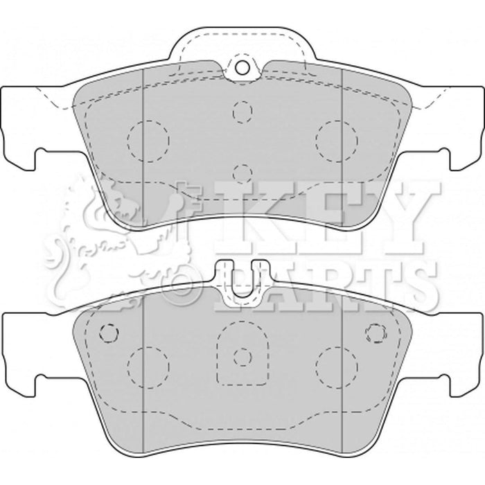 Genuine Key Parts KBP1798 Rear Brake Pads (Ate-Teves)