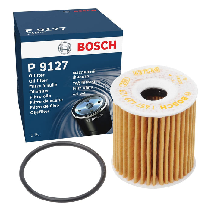 Genuine Bosch Car Oil Filter P9127 fits Smart City Coupe - 0.7 - 00-03 145742912