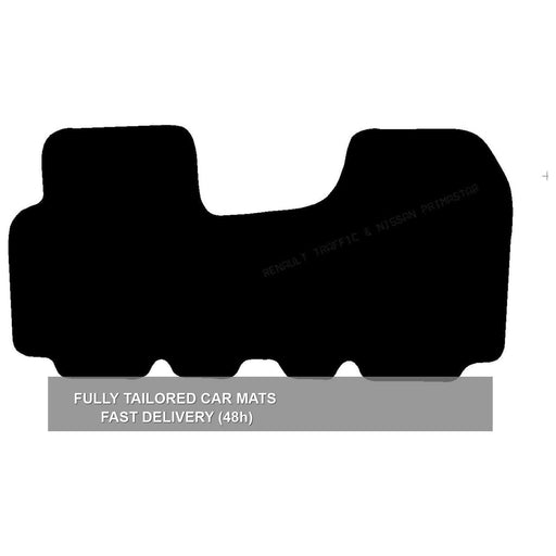 Fully Tailored Black Rubber Car Mats Fits Nissan Primastar 02-12 Set of 1 UKB4C  - Dynamic Drive