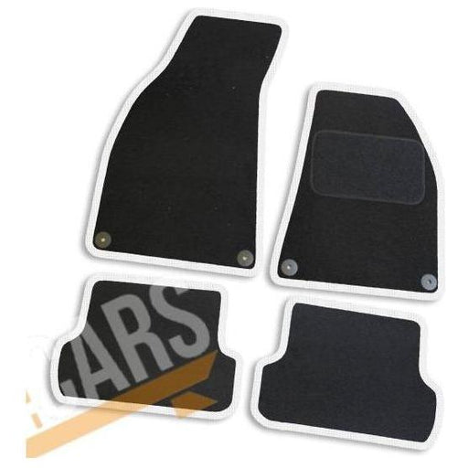 Tailored White Trim Carpet Mats for Audi A4 02-05 + Clips 2002 2003 2004 2005 UKB4C  - Dynamic Drive