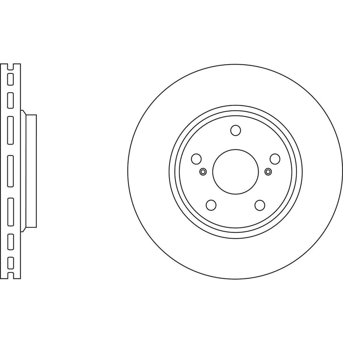 Apec Brake Disc Front Fits Toyota Alphard