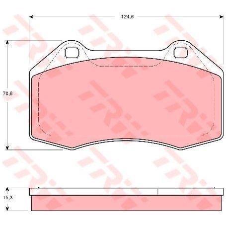 Genuine TRW Brake Pads (Front) (R90) GDB1606