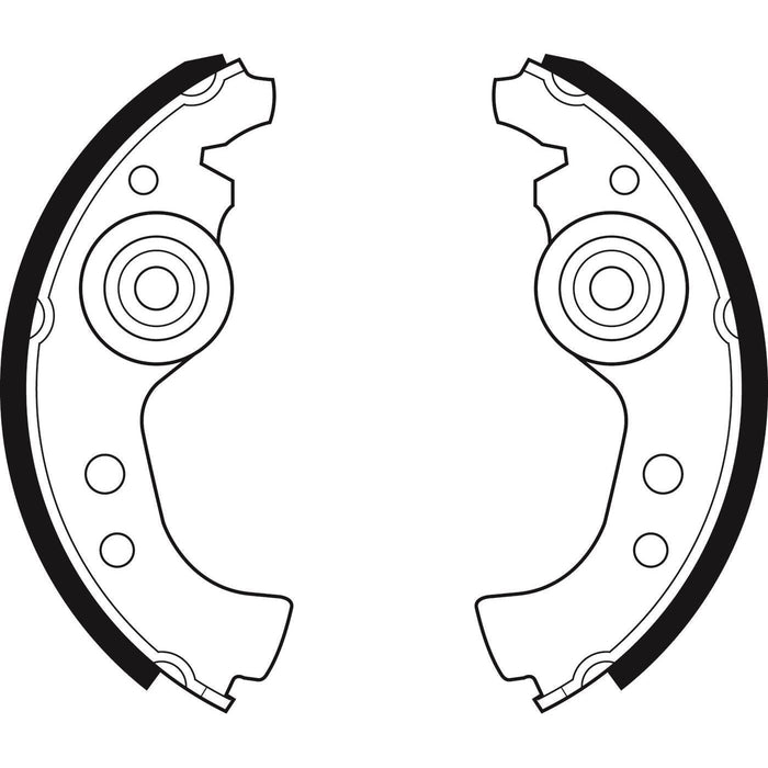 Apec Brake Shoe Front & Rear Fits Fiat 126 127 128 900 Cinquecento Citivan Fiori