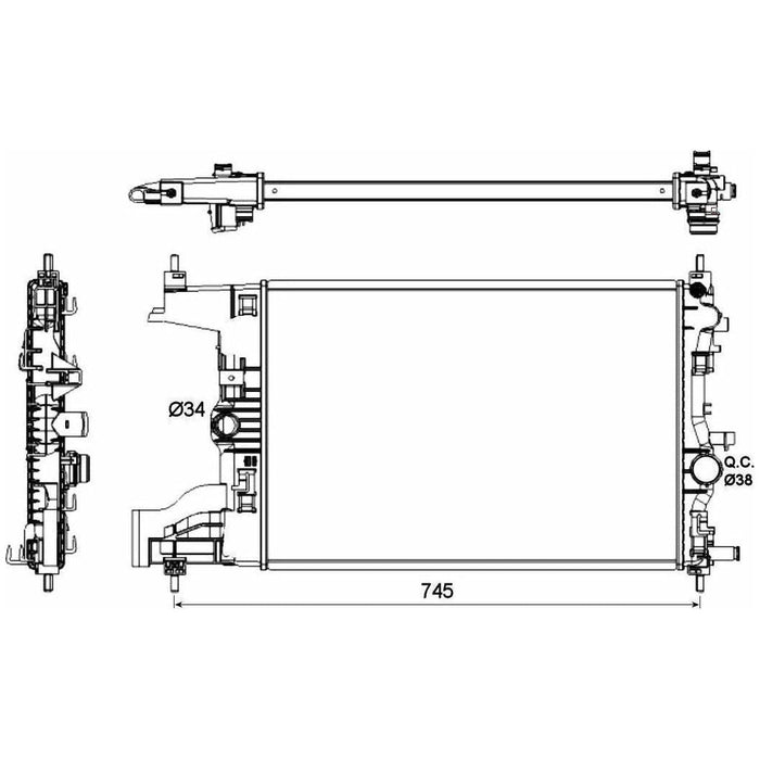 NRF Radiator 53148