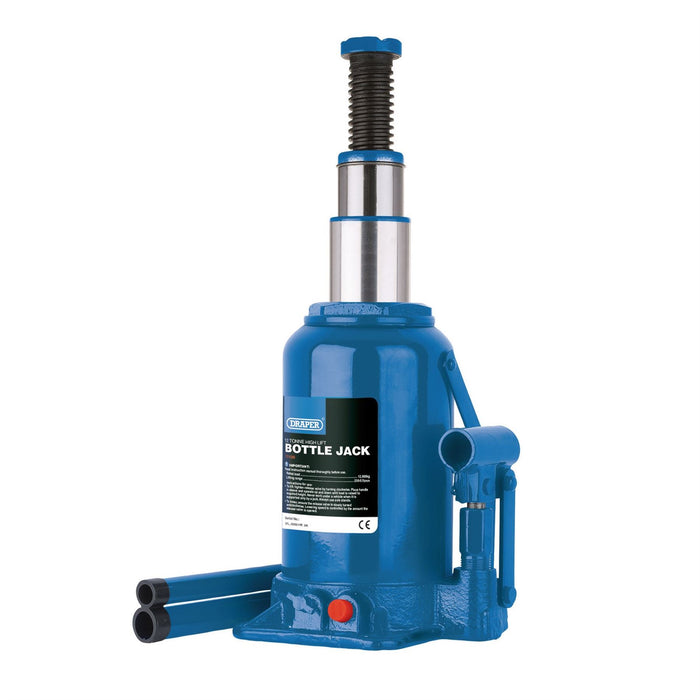 Draper High Lift Hydraulic Bottle Jack, 12 Tonne 13126 Draper  - Dynamic Drive