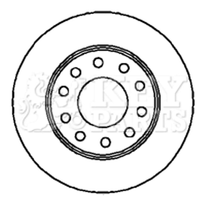 Genuine Key Parts KBD4284 Brake Disc Pair (Rear)