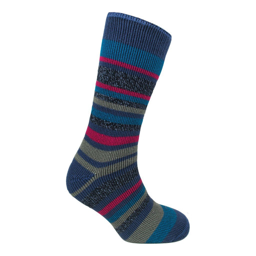 Ladies thermal insulated striped socks (assorted colours) 2628 Unbranded  - Dynamic Drive